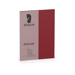 Rote Tischkarte aus Papier mit grauem oberen Bereich. Beschriftung für Platzkarten, geeignet für Druck.