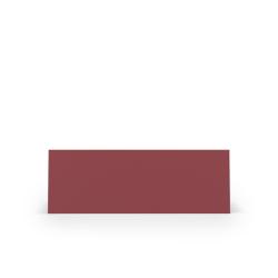 Rote Tischkarte aus Papier mit grauem oberen Bereich. Beschriftung für Platzkarten, geeignet für Druck.