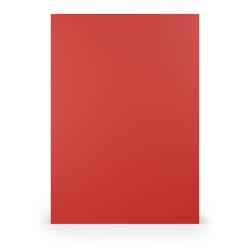Rotes Papier mit glänzender Oberfläche. Links ist ein helleres Feld mit dem Logo von Rössler.