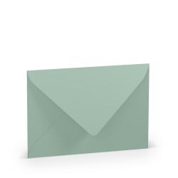 Grüne C6 Umschlag mit Rössler Logo. Für Laser- und Inkjetdruck geeignet.