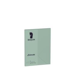 Grüner Umschlag mit dem Logo von Rössler. Größe C7, geeignet für Laser- und Inkjetdruck.