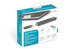 DIGITUS USB 3.0 Hub 7-Port schwarz