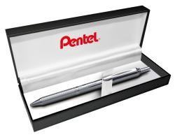 PENTEL Gel-Tintenroller EnerGel Sterling 0,35 mm in Geschenkbox silber