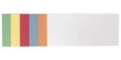 Moderationskarten rechteckig, 20,5 x 9,5 cm, 250 Stück, farblich sortiert 