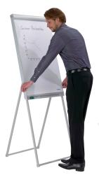 FRANKEN Flipchart PRO Deluxe Standard Vierbeinstativ hellgrau