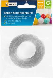 Ballon-Girlandenband 6 m transparent