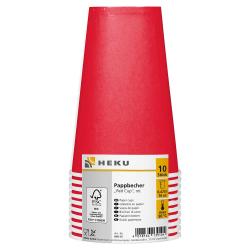 HEKU Red Cup-Pappbecher 473 ml 10 Stück rot