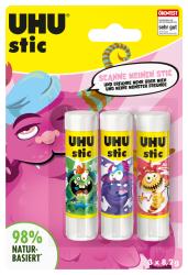 UHU Stic Klebestift Monster 3 x 8,2 g farblich sortiert