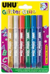 UHU Glitter Glue Original 6 x 10 ml