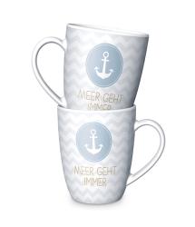 Tasse Meer geht immer 250 ml hellblau