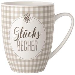 Becher Glücksbecher 250 ml grau