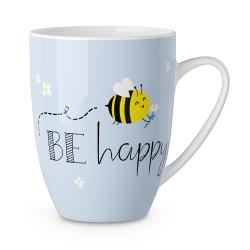 LAVIDA Tasse Be happy 250 ml hellblau