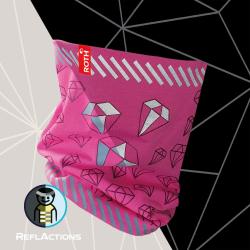 ROTH Jersey-Schlauchschal Diamant pink