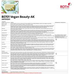 ROTH Adventkalender Vegan Beauty 100 % vegan