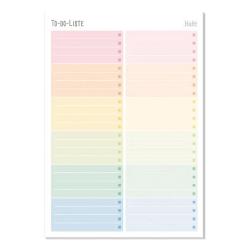 HÄFFT Wochenplaner A5 31,5 x 23 cm Regenbogen