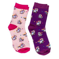 Magische Kindersocken Einhorn 1 Paar Gr. 22-34 farbig sortiert