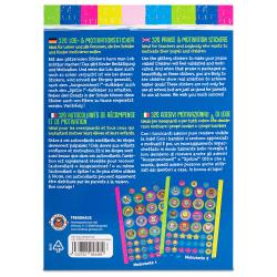 Lob- und Motivations Glitzer Sticker bunt