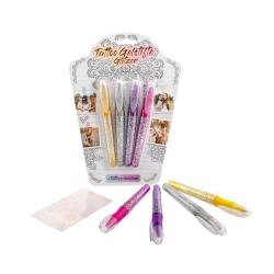 Tattoo Gelstifte Glitzer 4er Set mehrere Farben