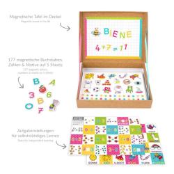 TRENDHAUS Magnet-Lernbox ABC Champions Buchstaben & Zahlen 183-teilig