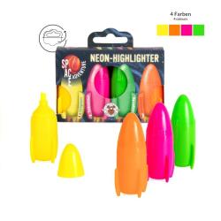 TRENDHAUS Neon Highlighter Space Adventure 4-teilig