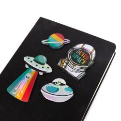 TRENDHAUS Galaxy Sticker Space Adventure holographisch 9 Stück bunt