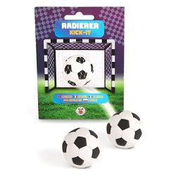 Radierer Kick-it Fußball 1 Stück schwarz/weiß