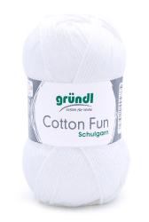 Schulgarn - Cotton Fun, 50g, weiß 