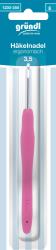 Ergonomische Häkelnadel in Pink. Größe 3,5 mm.