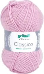 Rosa Wollknäuel, Marke gründl. Bezeichnung: Classico. Material: Merino, superwash. Weiche Struktur.