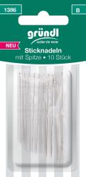 GRÜNDL Sticknadeln mit Spitze 10 Stück