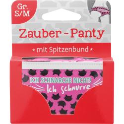 Zauber-Panty Ich schnarche nicht! Ich schnurre mit Spitzenbund