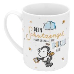 XL-Tasse Dein Schutzengel passt überall auf Dich auf 600 ml bunt