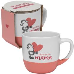 Tasse Allerbeste Mama rosa/weiß