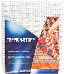 Rutschfeste Teppichunterlage in weiß. Verhindert das Verrutschen von Teppichen auf glatten Böden.