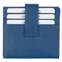 BENCH Kreditkartenetui Echtleder ca. 10 x 9 cm blau