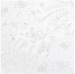 HONSELL Motiv-Keilrahmen Blumen 2 30 x 30 cm schwarz/weiß