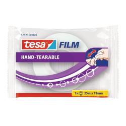 TESA FILM Klebeband von Hand einreißbar 25 m x 19 mm transparent