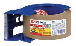 TESA Pack Strong Paketklebeband im Abroller PP-Qualität 66m x 50mm braun