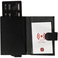 Cardholder Kreditkartenbörse aus Leder mit RFID Schutz schwarz