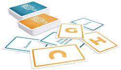 Spielverpackung für Stadt, Name, Land. Bunte Illustrationen und Hinweise auf Spieleranzahl und Alter.