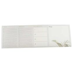 Wochenplaner To-Do-Listen lang beidseitig bedruckt 52 Blatt 10,5 x 29 cm 2-fach sortiert