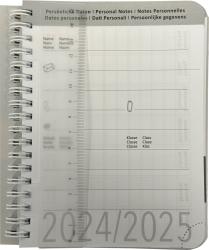 Schülerkalender Marmor A5 2024/2025 braun