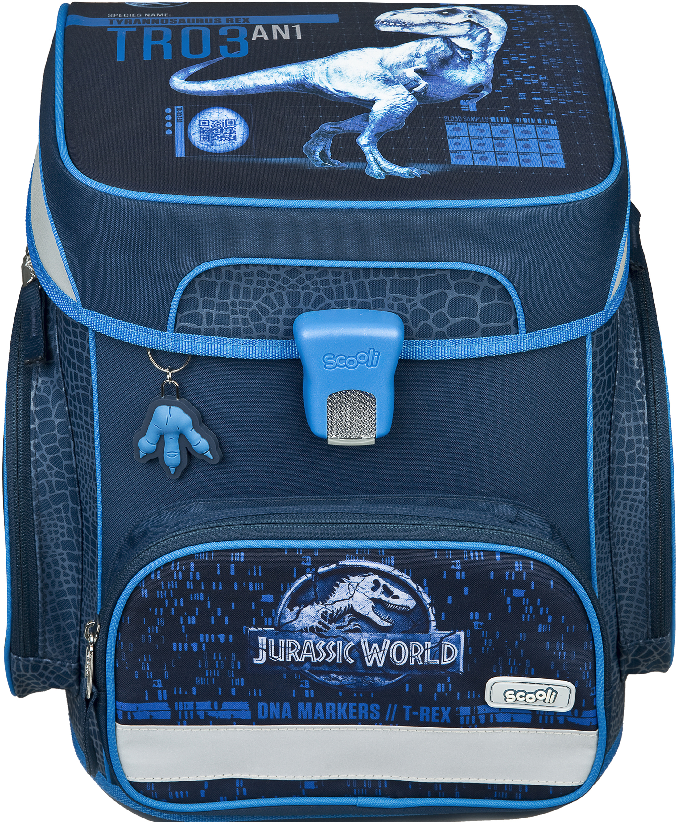 SCOOLI Schultaschen-Set Easy Fit: Jurassic World, 5-teilig blau