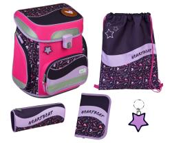 SCOOLI Schultaschen-Set Easy Fit: Glow 5-teilig rosa 