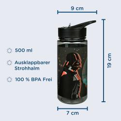 Trinkflasche Star Wars 500 ml schwarz