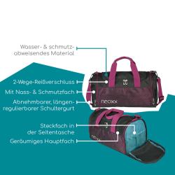 NEOXX Sporttasche Champ Crazy in Mesh rosa/schwarz