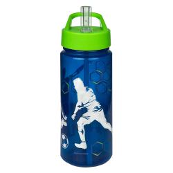 Trinkflasche Fußball Teamplayer 500 ml blau/grün