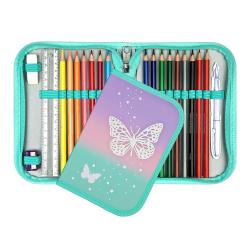 SCOOLI Schultaschen-Set Easy Fit: Butterfly Wishes 5-teilig bunt