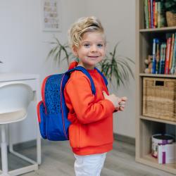 Kinderrucksack Spiderman blau/rot