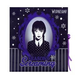 Adventkalender Wednesday mit Schreibwaren befüllt bunt